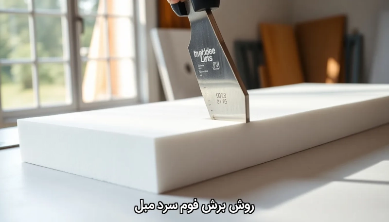 روش برش فوم سرد مبل